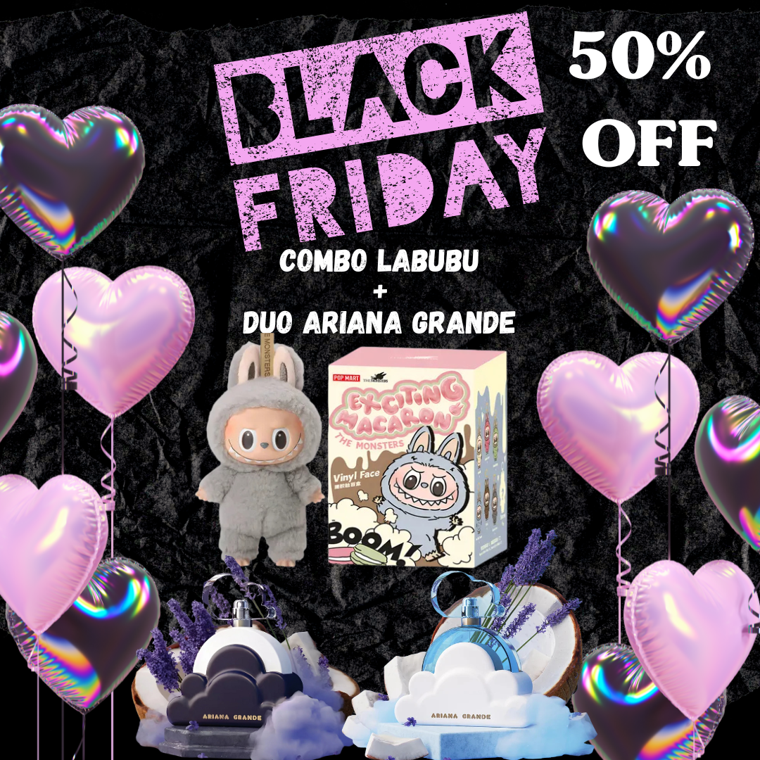 Ariana Grande Cloud Dúo Exclusivo | Labubu Original | Exciting Macaron