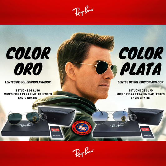 Gafas Rayban® Edición Aviator Con Estuche de Lujo